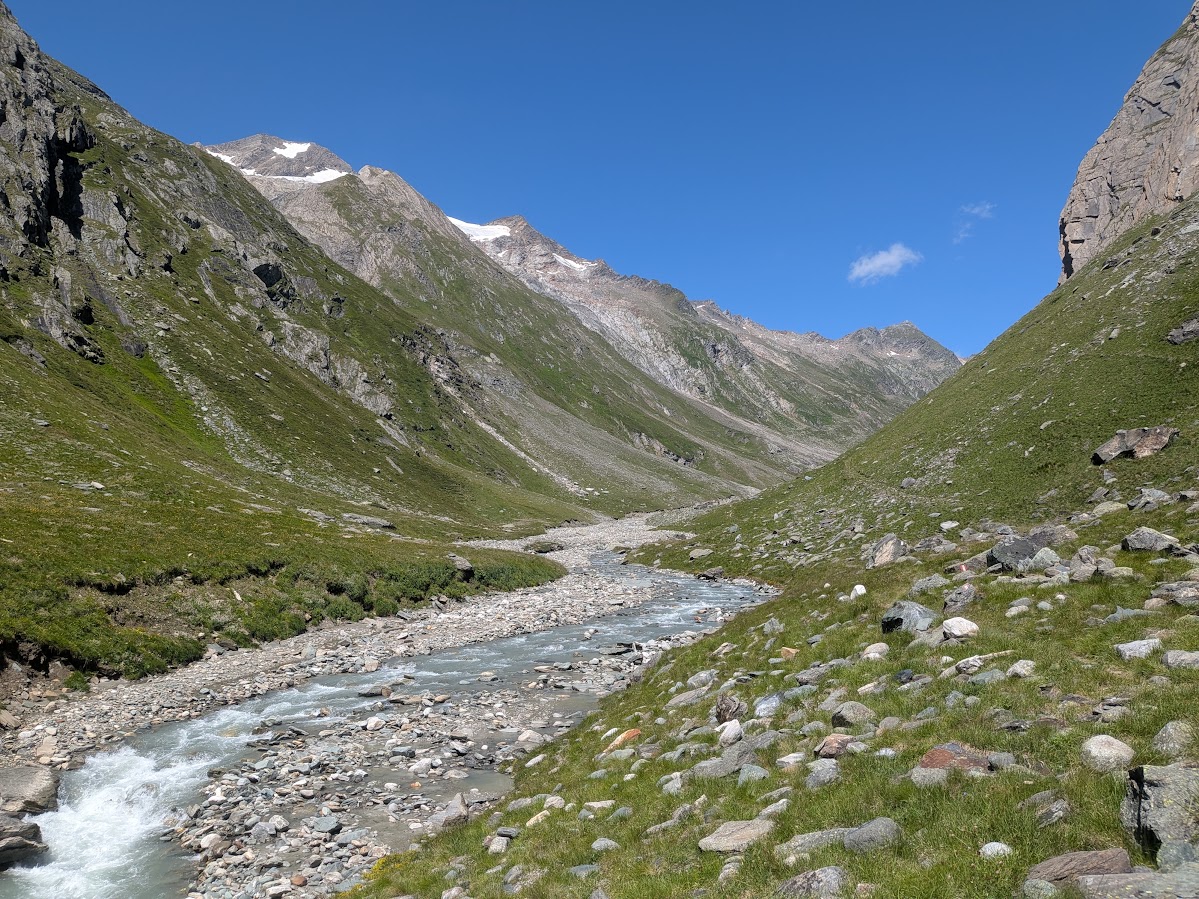 Das Tal der Isel auf dem Weg zum Umbalkees