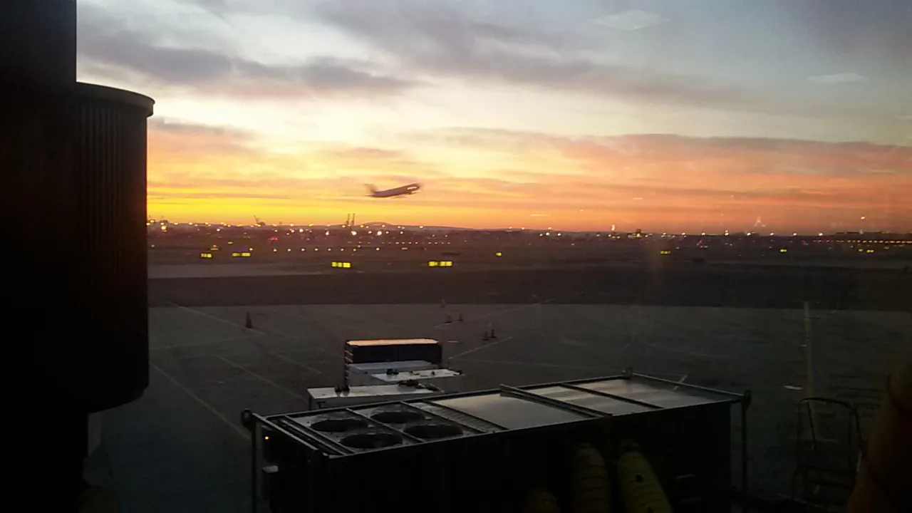 Morgenstimmung am Gate